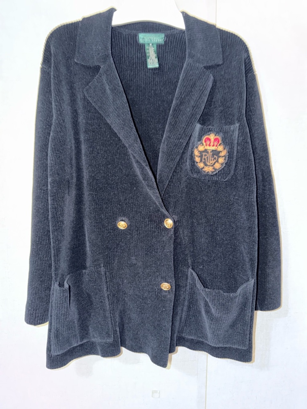 Vintage Polo by Ralph Lauren Corduroy Knit Blazer Size Medium